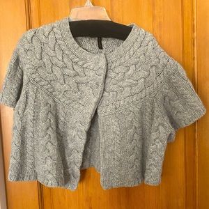 Bcbg max azria gray shrug bolero wool small